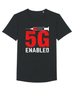 5G Enabled Tricou mânecă scurtă guler larg Bărbat Skater