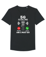 5G Is Calling Tricou mânecă scurtă guler larg Bărbat Skater
