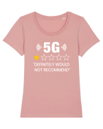 5G Not Recommend Tricou mânecă scurtă guler larg fitted Damă Expresser