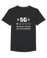 5G Not Recommend Tricou mânecă scurtă guler larg Bărbat Skater