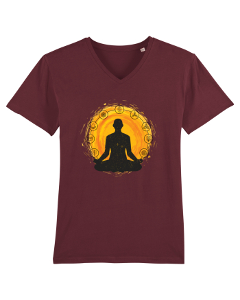 Yoga Lotus Portocaliu Burgundy