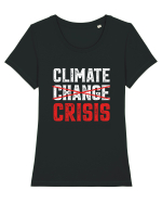 Climate Crisis Tricou mânecă scurtă guler larg fitted Damă Expresser
