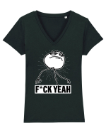 F*ck Yeah Tricou mânecă scurtă guler V Damă Evoker
