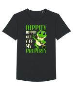 Get Off My Property Tricou mânecă scurtă guler larg Bărbat Skater