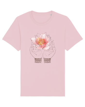 Yoga Lotus Floral Cotton Pink
