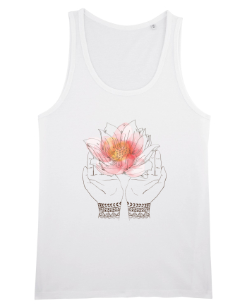 Yoga Lotus Floral White