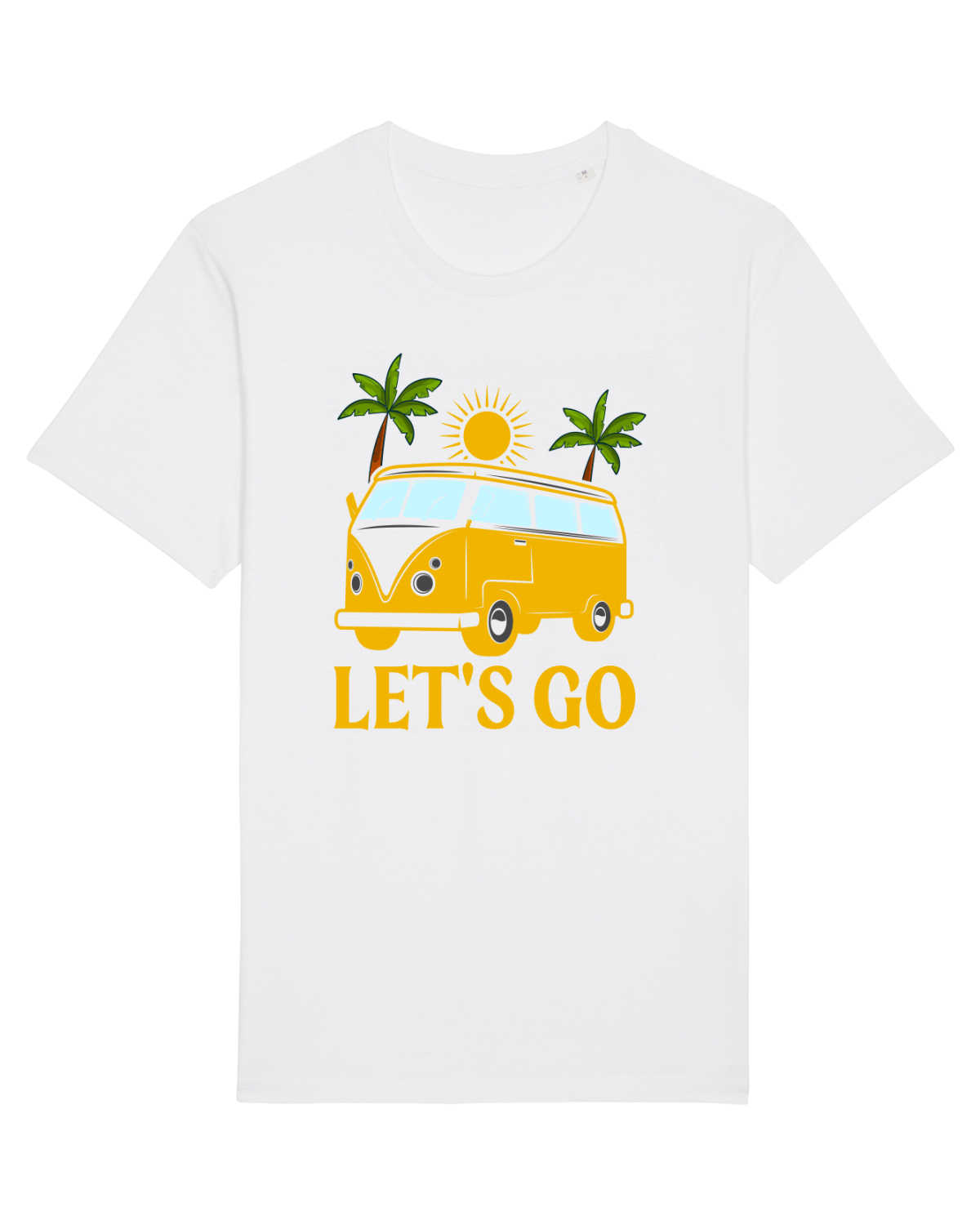 Tricou mânecă scurtă Unisex Rocker White