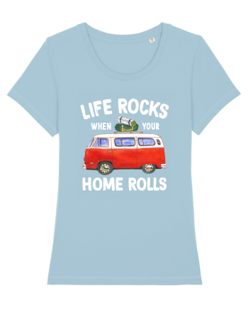 Life Rocks When Your Home Rolls Sky Blue