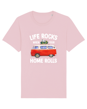 Life Rocks When Your Home Rolls Cotton Pink
