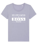 My own kind of Boss. Tricou mânecă scurtă guler larg fitted Damă Expresser