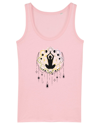 Yoga Lotus Lună Dreamcatcher Cotton Pink