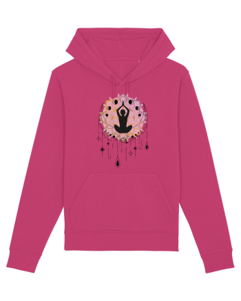 Yoga Lotus Lună Dreamcatcher Raspberry