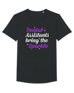 DENTAL ASSISTANTS Tricou mânecă scurtă guler larg Bărbat Skater