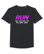 RUN Tricou mânecă scurtă guler larg Bărbat Skater
