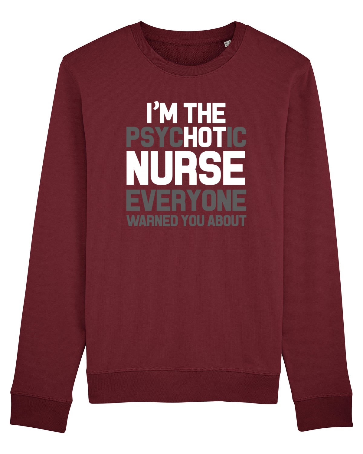 Bluză mânecă lungă Unisex Rise Burgundy