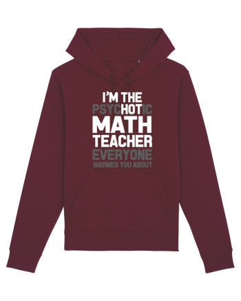 MATH TEACHER Burgundy