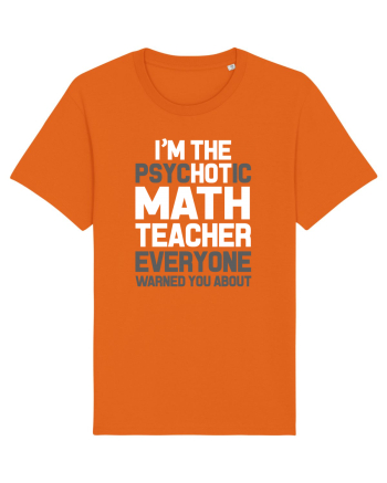 MATH TEACHER Bright Orange
