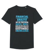FINANCIAL ANALYST Tricou mânecă scurtă guler larg Bărbat Skater