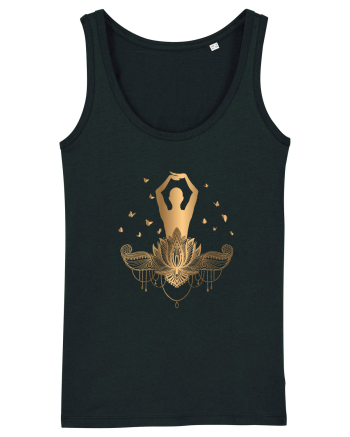 Yoga Fluturi Auriu Lotus Black