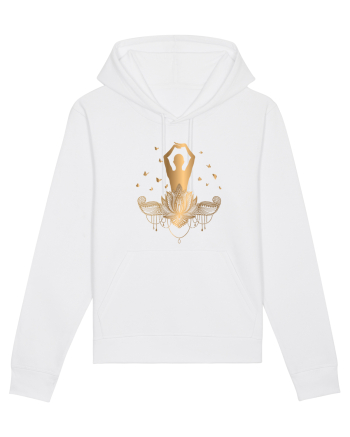 Yoga Fluturi Auriu Lotus White