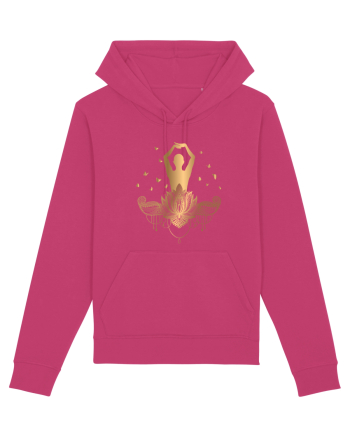 Yoga Fluturi Auriu Lotus Raspberry