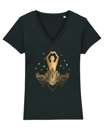 Yoga Fluturi Auriu Lotus Black