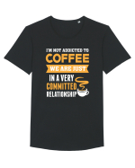 COFFEE Tricou mânecă scurtă guler larg Bărbat Skater
