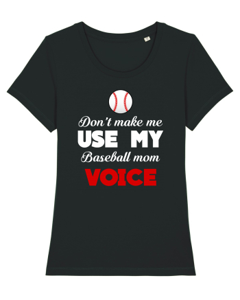 BASEBALL MOM Black