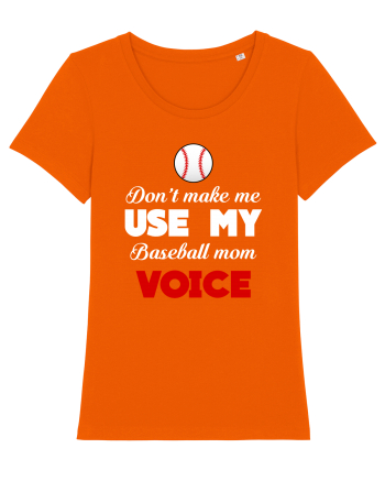 BASEBALL MOM Bright Orange