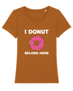 DONUT Tricou mânecă scurtă guler larg fitted Damă Expresser