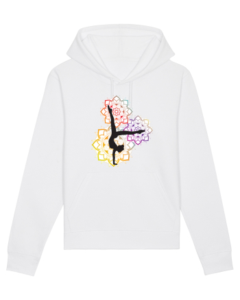 Yoga Mandala Colorat White
