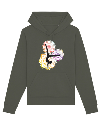 Yoga Mandala Colorat Khaki