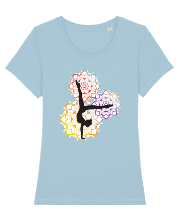 Yoga Mandala Colorat Sky Blue