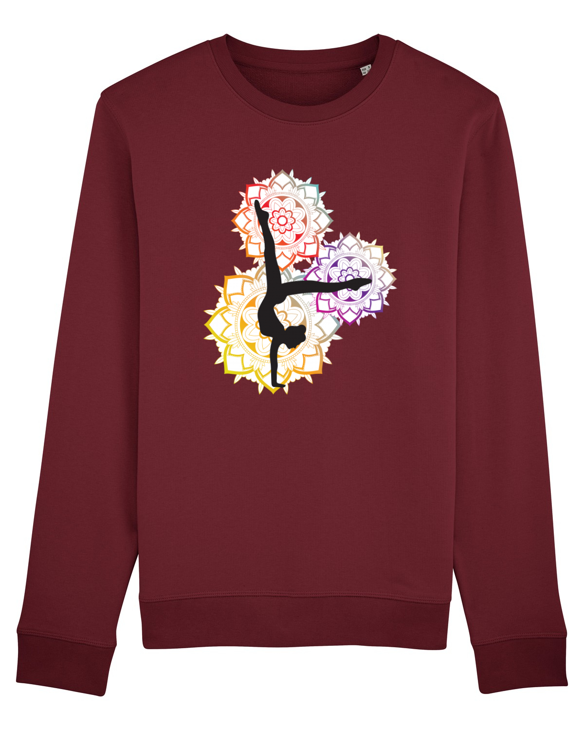 Bluză mânecă lungă Unisex Rise Burgundy
