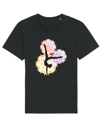 Yoga Mandala Colorat Black
