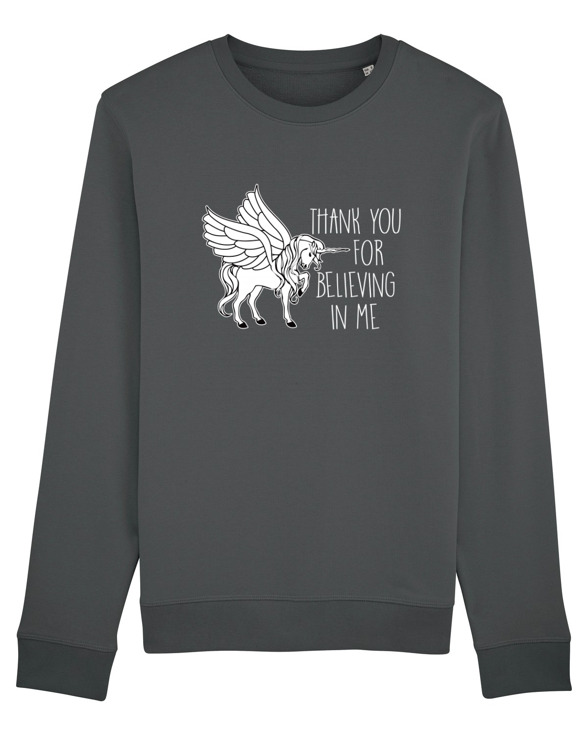 Bluză mânecă lungă Unisex Rise Anthracite