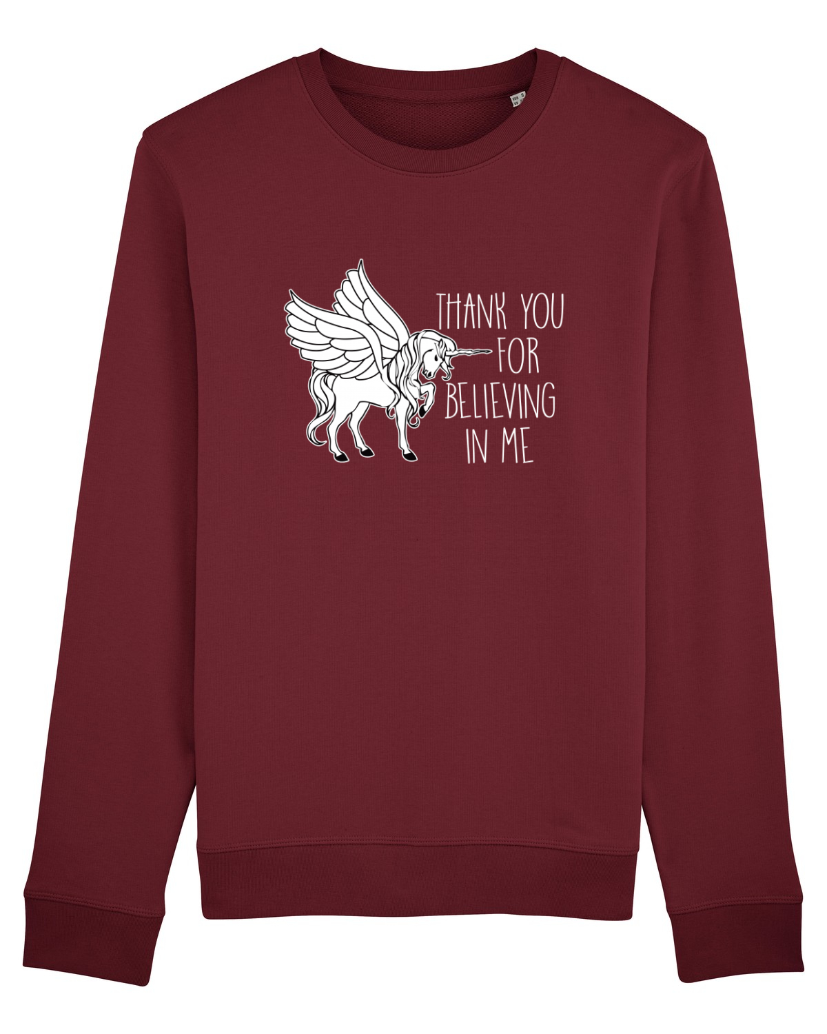 Bluză mânecă lungă Unisex Rise Burgundy