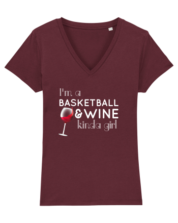 BASKETBALL WINE GIRL Burgundy