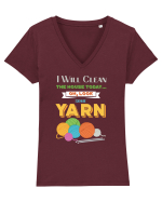 YARN Tricou mânecă scurtă guler V Damă Evoker