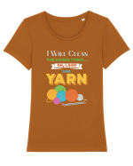 YARN Tricou mânecă scurtă guler larg fitted Damă Expresser