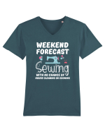 SEWING Tricou mânecă scurtă guler V Bărbat Presenter