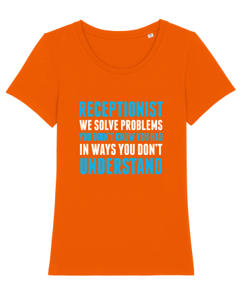RECEPTIONIST Bright Orange