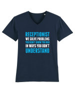 RECEPTIONIST Tricou mânecă scurtă guler V Bărbat Presenter