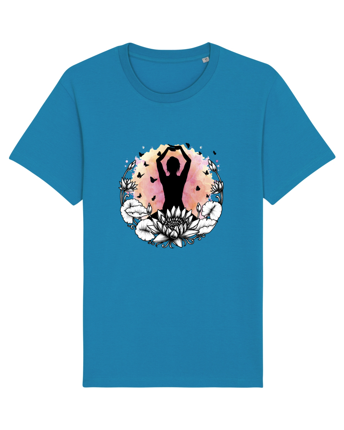 Tricou mânecă scurtă Unisex Rocker Azur