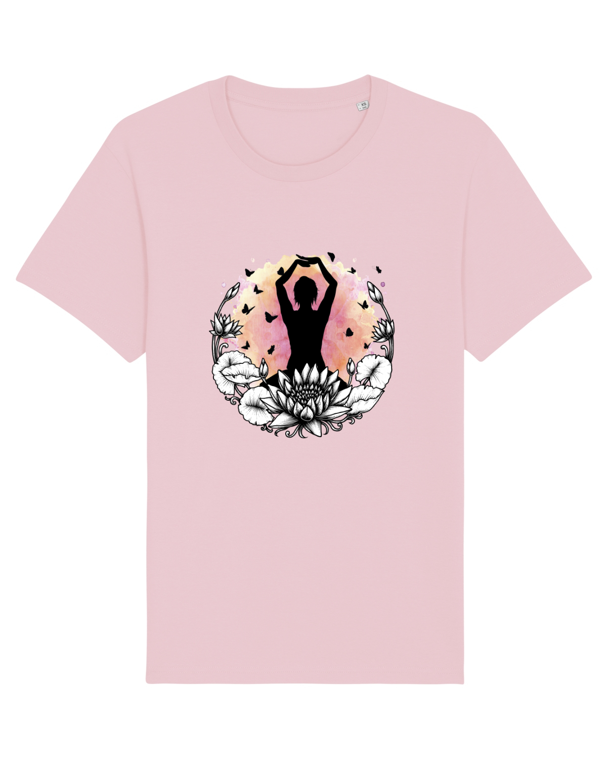 Tricou mânecă scurtă Unisex Rocker Cotton Pink