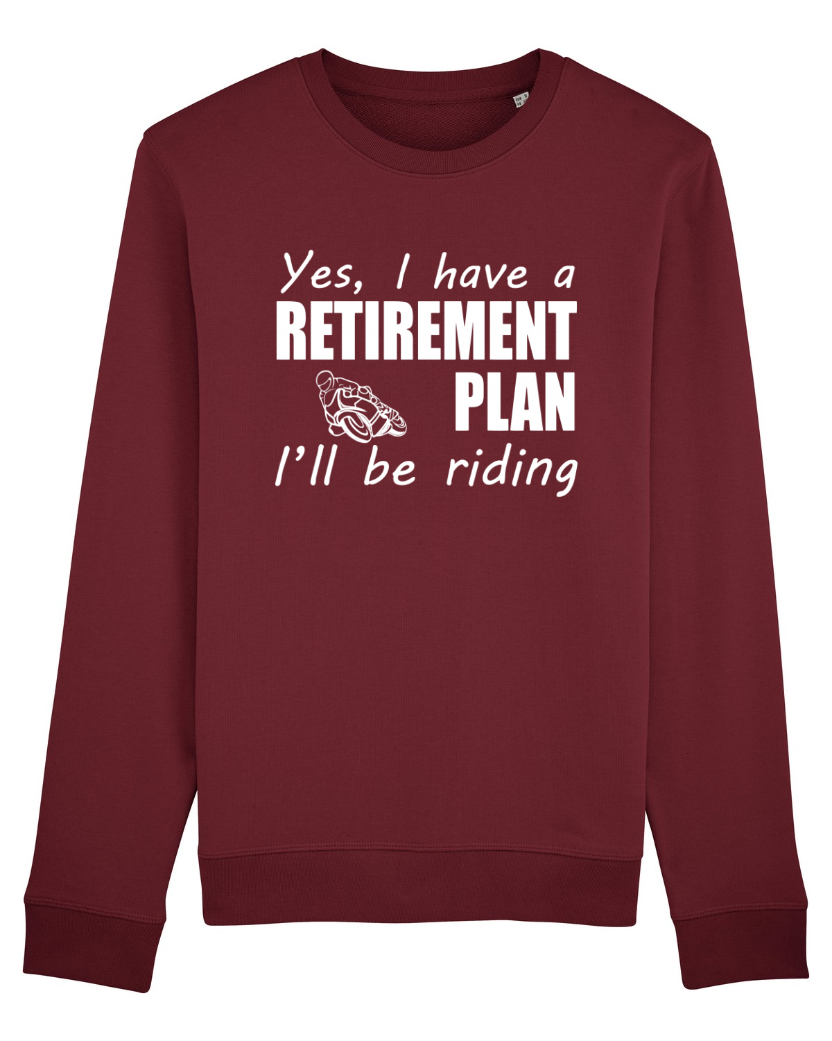 Bluză mânecă lungă Unisex Rise Burgundy