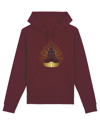 Yoga Lotus Tattoo Auriu Burgundy