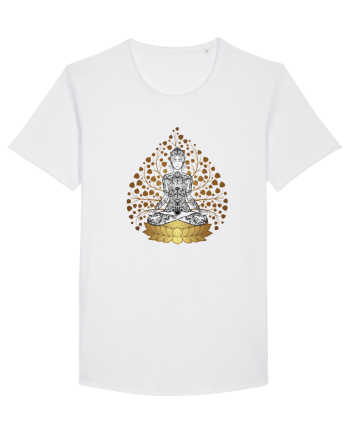 Yoga Lotus Tattoo Auriu White