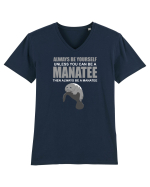 MANATEE Tricou mânecă scurtă guler V Bărbat Presenter