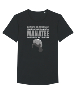 MANATEE Tricou mânecă scurtă guler larg Bărbat Skater